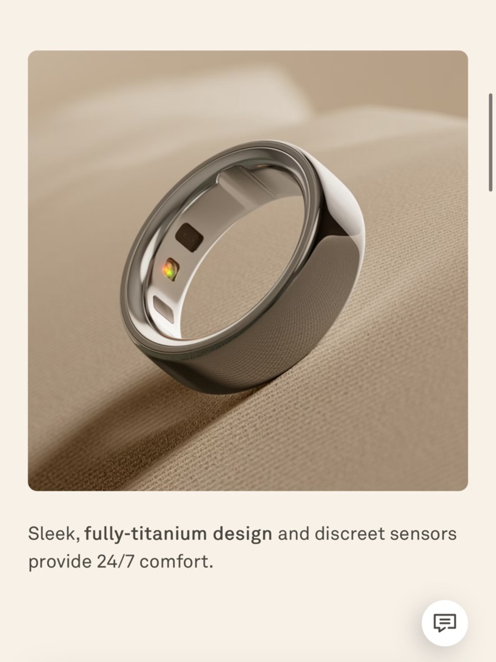 Oura Ring 4 Size 8 (Silver) with Charger and Box - Picture 9 of 16